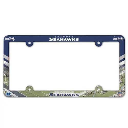  Seattle Seahawks License Plate Frame Plastic Full Color Style -  ToylandEU™