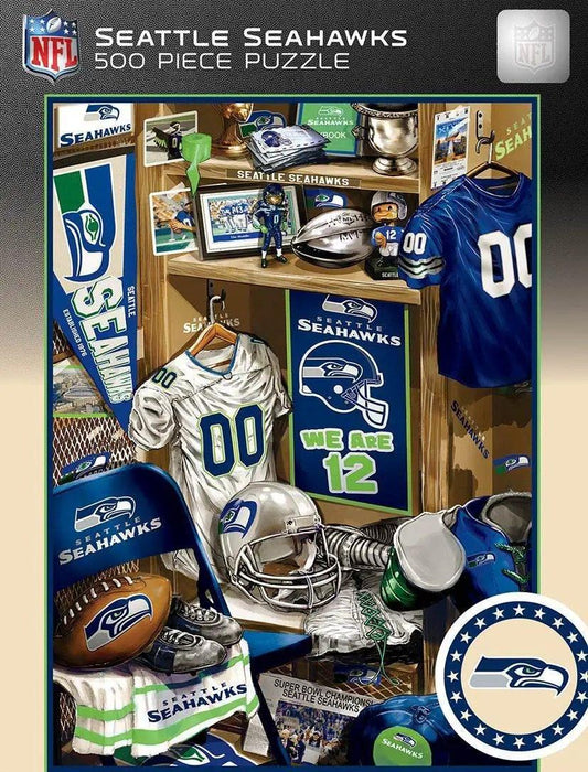  Seattle Seahawks Locker Room Puzzle 500 Piece Nostalgia Art -  ToylandEU™