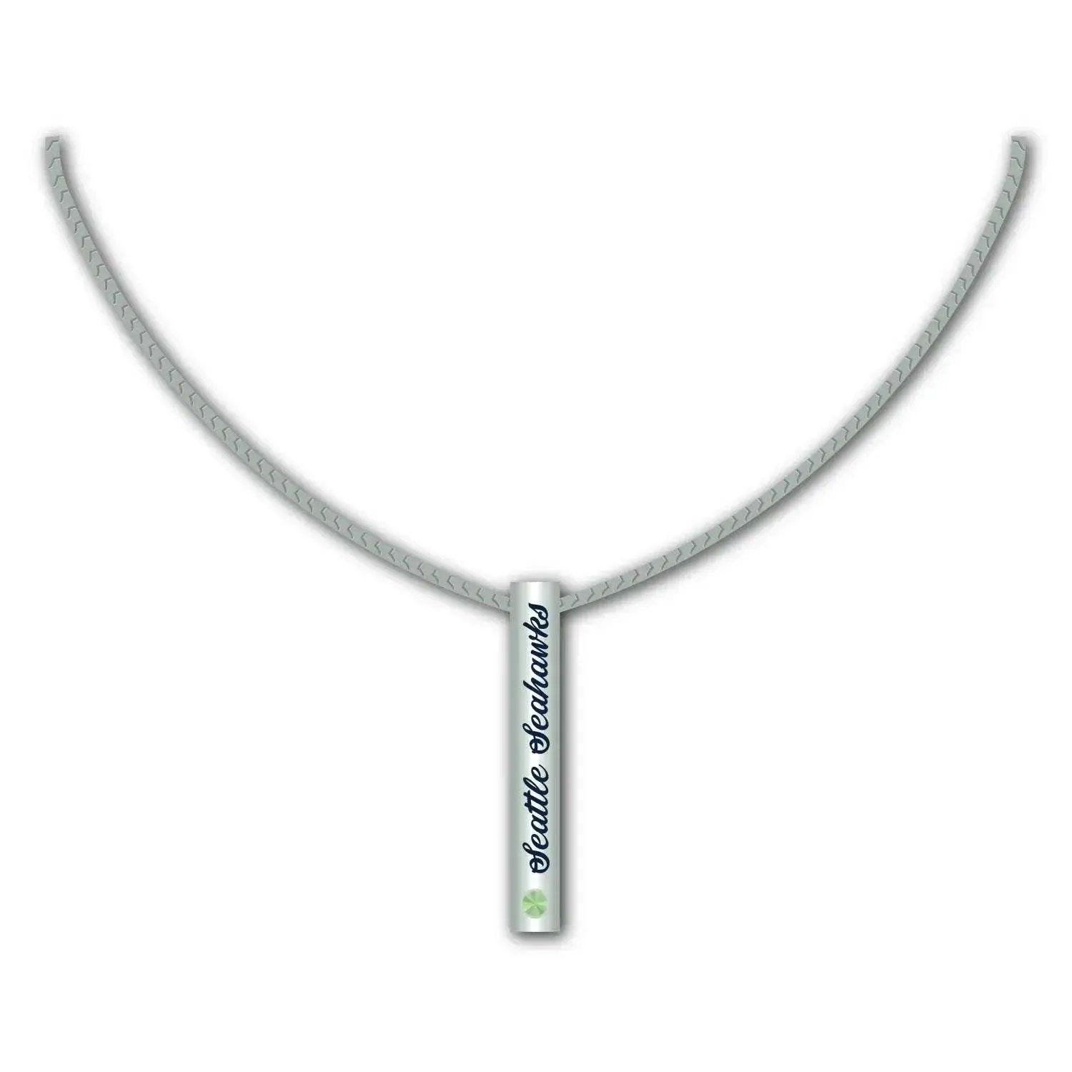  Seattle Seahawks Necklace Silver Bar Pendant Charm -  ToylandEU™