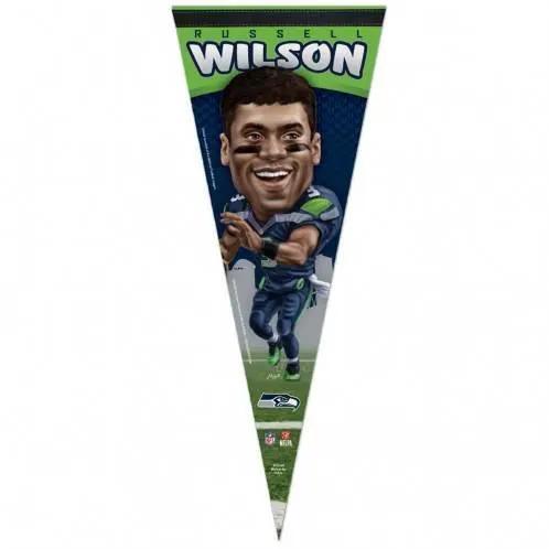  Seattle Seahawks Pennant 12x30 Russell Wilson Caricature -  ToylandEU™