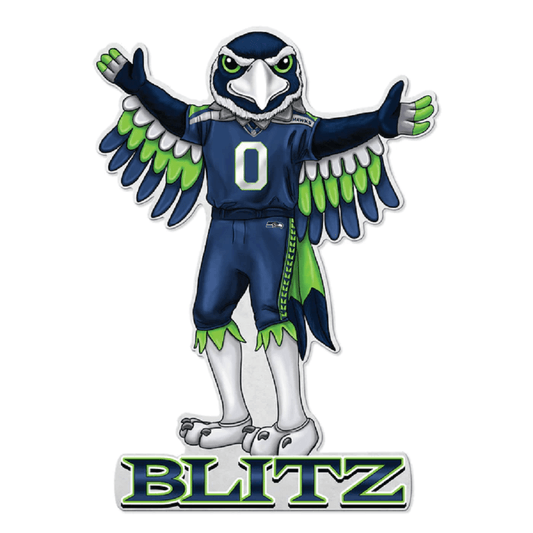 Seattle Seahawks Pennant Shape Mascot Design Felt Decor - ToylandEU
