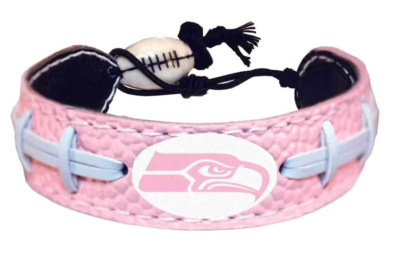  Seattle Seahawks Pink Leather Football Bracelet For Kids -  ToylandEU™
