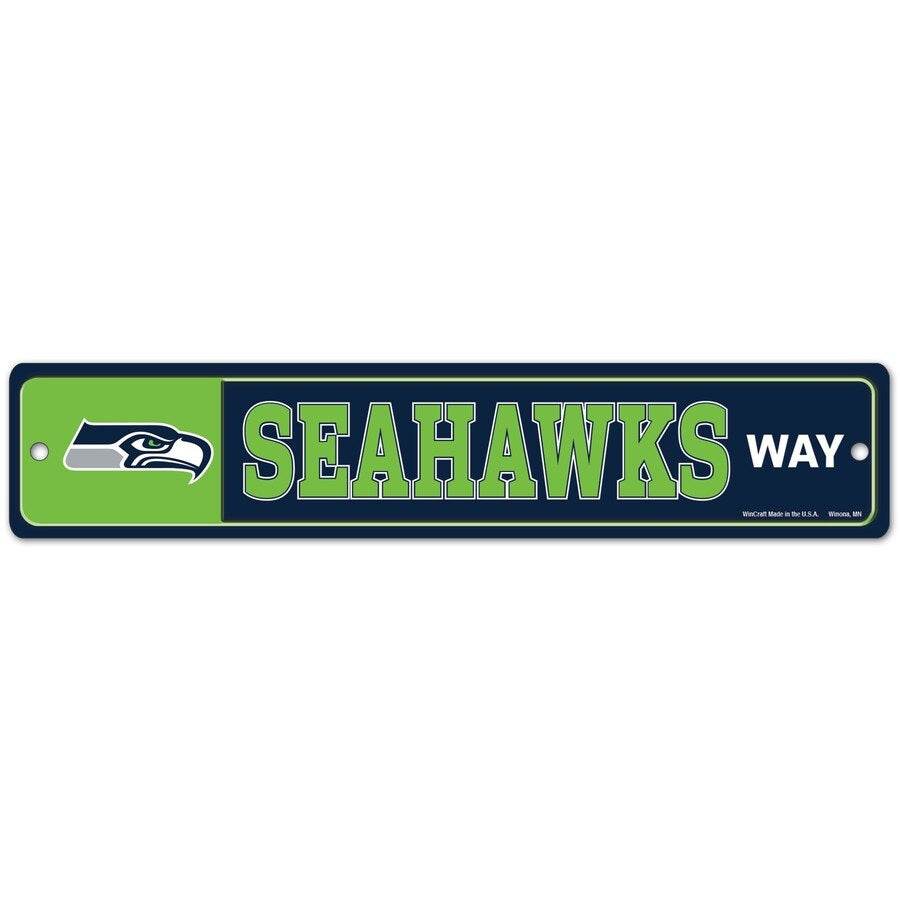 Seattle Seahawks Plastic Street Sign Team Pride Home Decor - ToylandEU