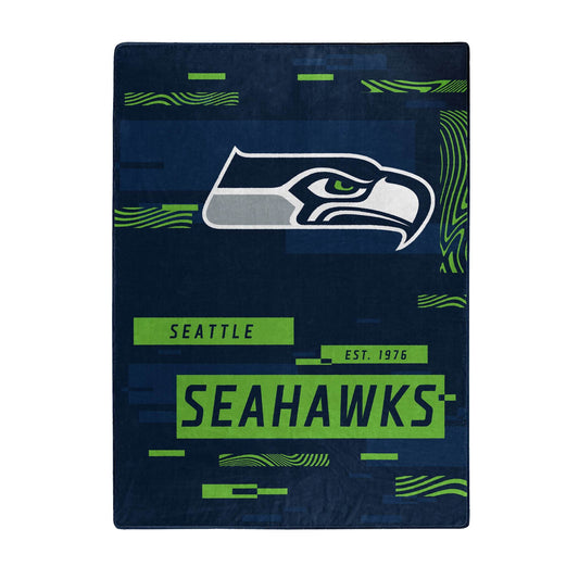 Seattle Seahawks Raschel Blanket 60x80 Digital Design - ToylandEU