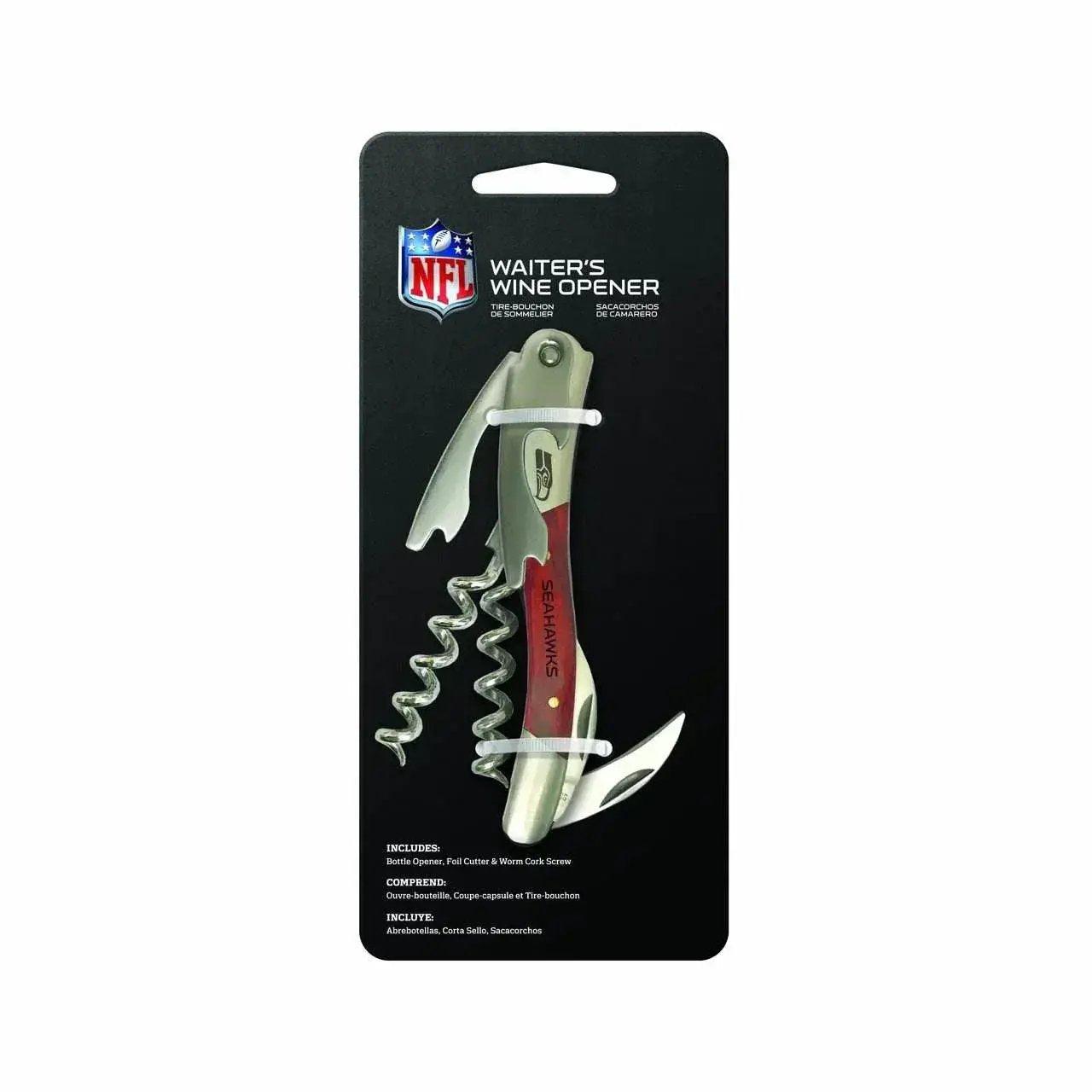  Seattle Seahawks Rosewood Wine Bottle Opener With Corkscrew -  ToylandEU™