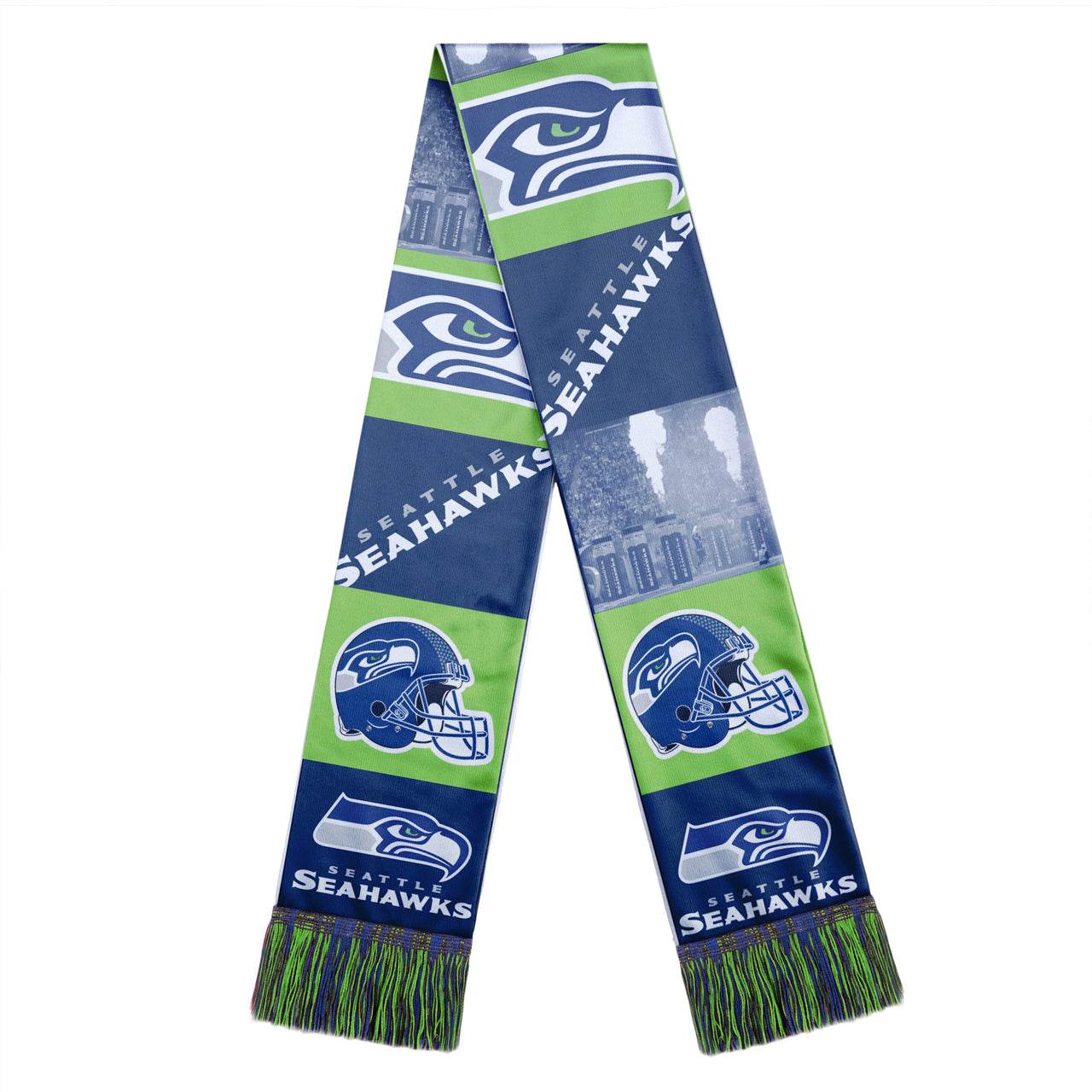 Seattle Seahawks Scarf With Printed Bar Design Graphic - ToylandEU
