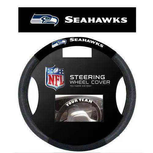 Seattle Seahawks Steering Wheel Cover Mesh Style CO - ToylandEU