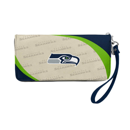 Seattle Seahawks Wallet Curve Organizer Zippered Wristlet - ToylandEU