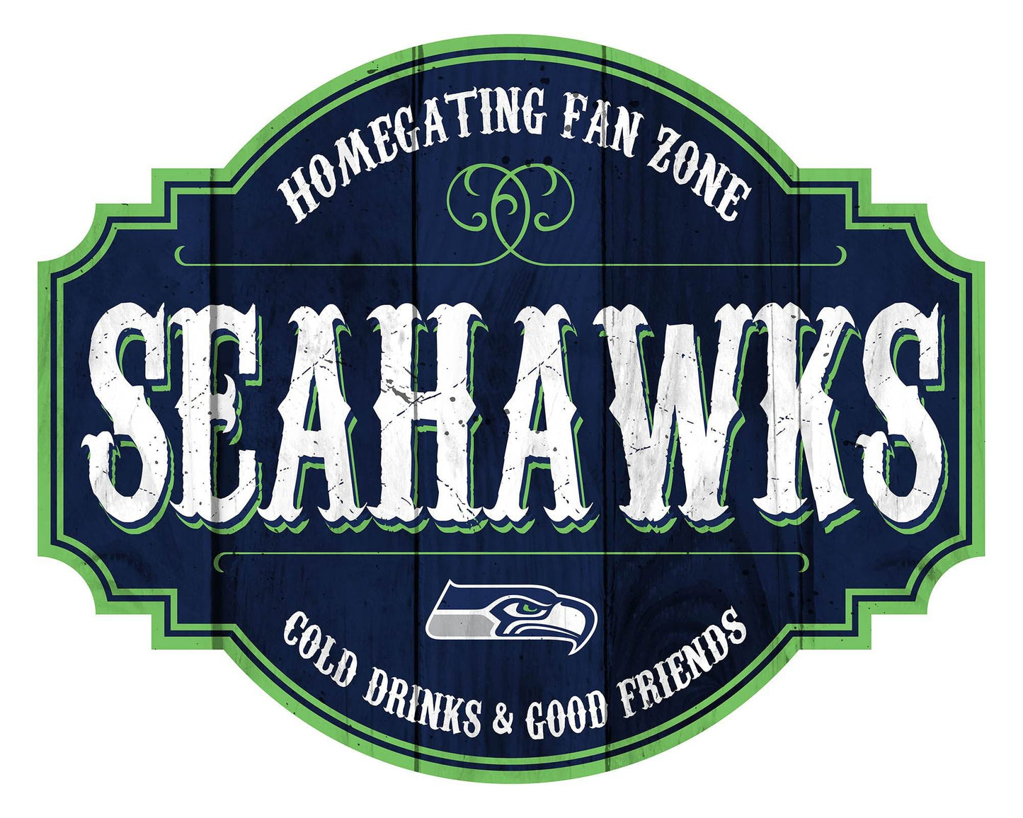 Seattle Seahawks Wood Sign 12 Inch Homegating Tavern Decor - ToylandEU