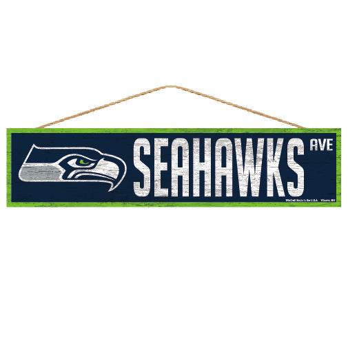 Seattle Seahawks Wood Sign 4x17 Avenue Design by Wincraft - ToylandEU
