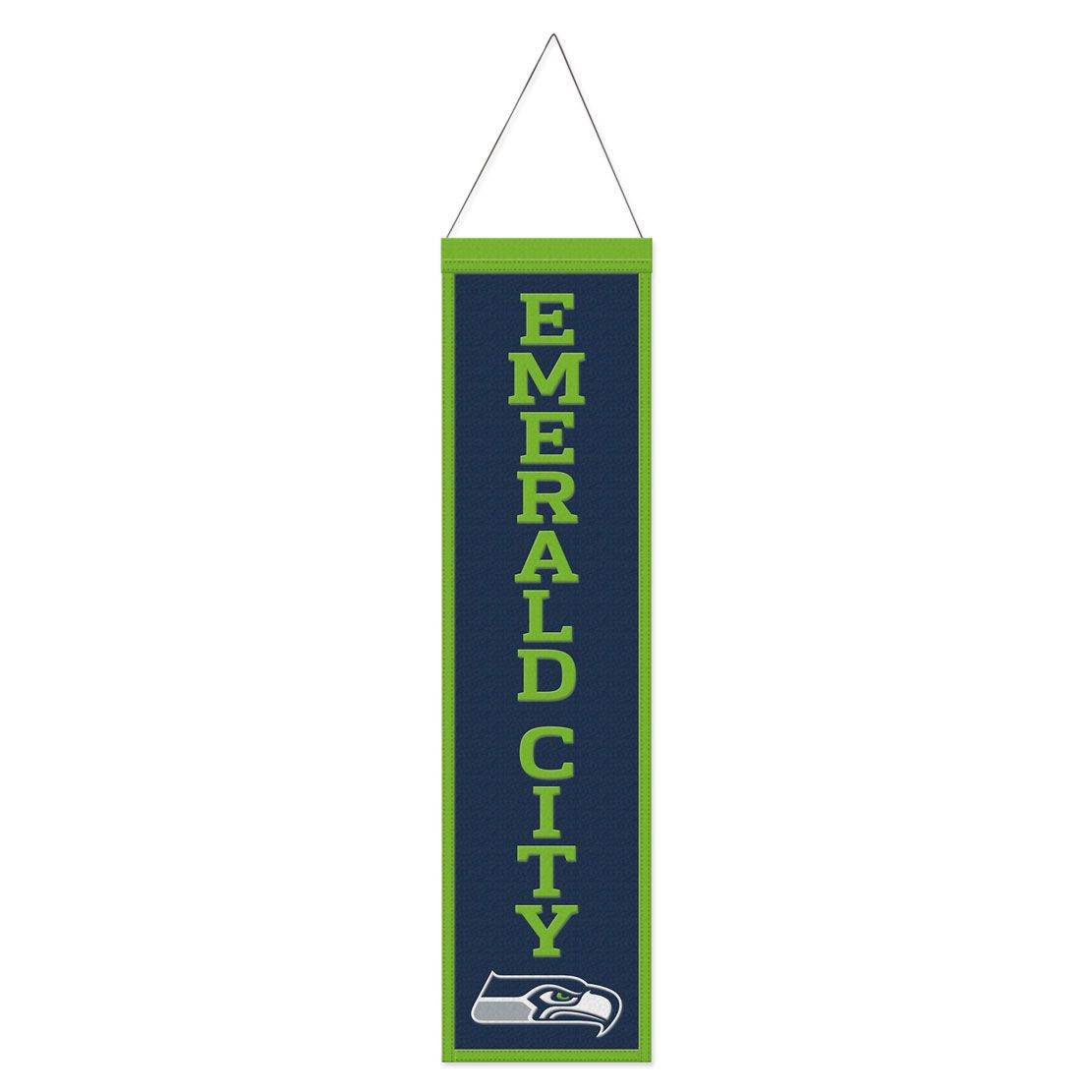 Seattle Seahawks Wool Banner 8x32 Heritage Slogan Design - ToylandEU