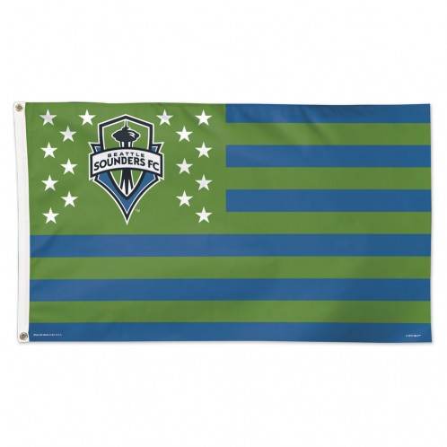 Seattle Sounders 3x5 Deluxe Flag Stars and Stripes Style - ToylandEU