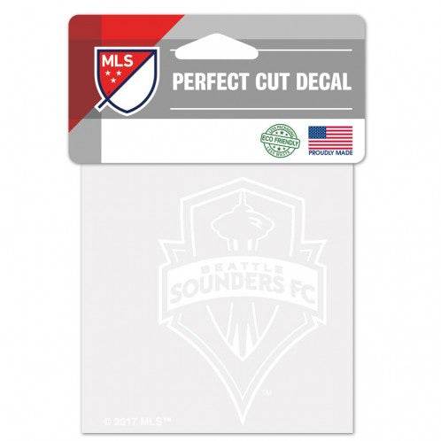 Seattle Sounders White 4x4 Perfect Cut Decal Outdoor Vinyl - ToylandEU
