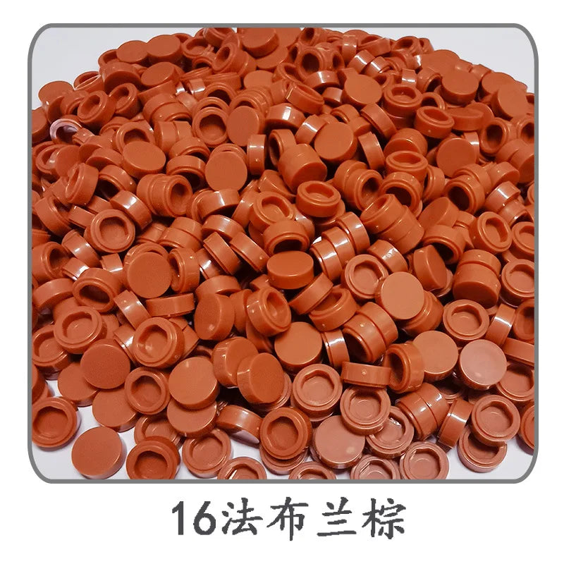 Small Particle Bricks | 1x1 Round Tiles | Compatible With Lego | MOC Builders