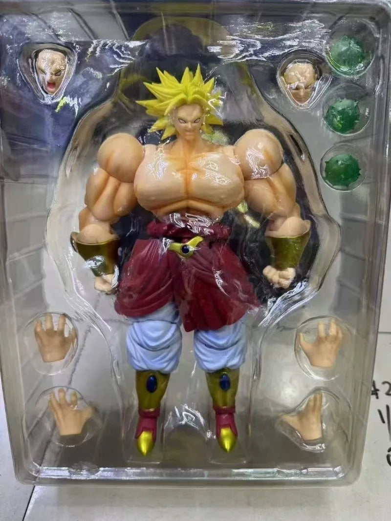 SH Figuarts Action Figure | Super Saiyan Broly | Jointed PVC | Model Toy
