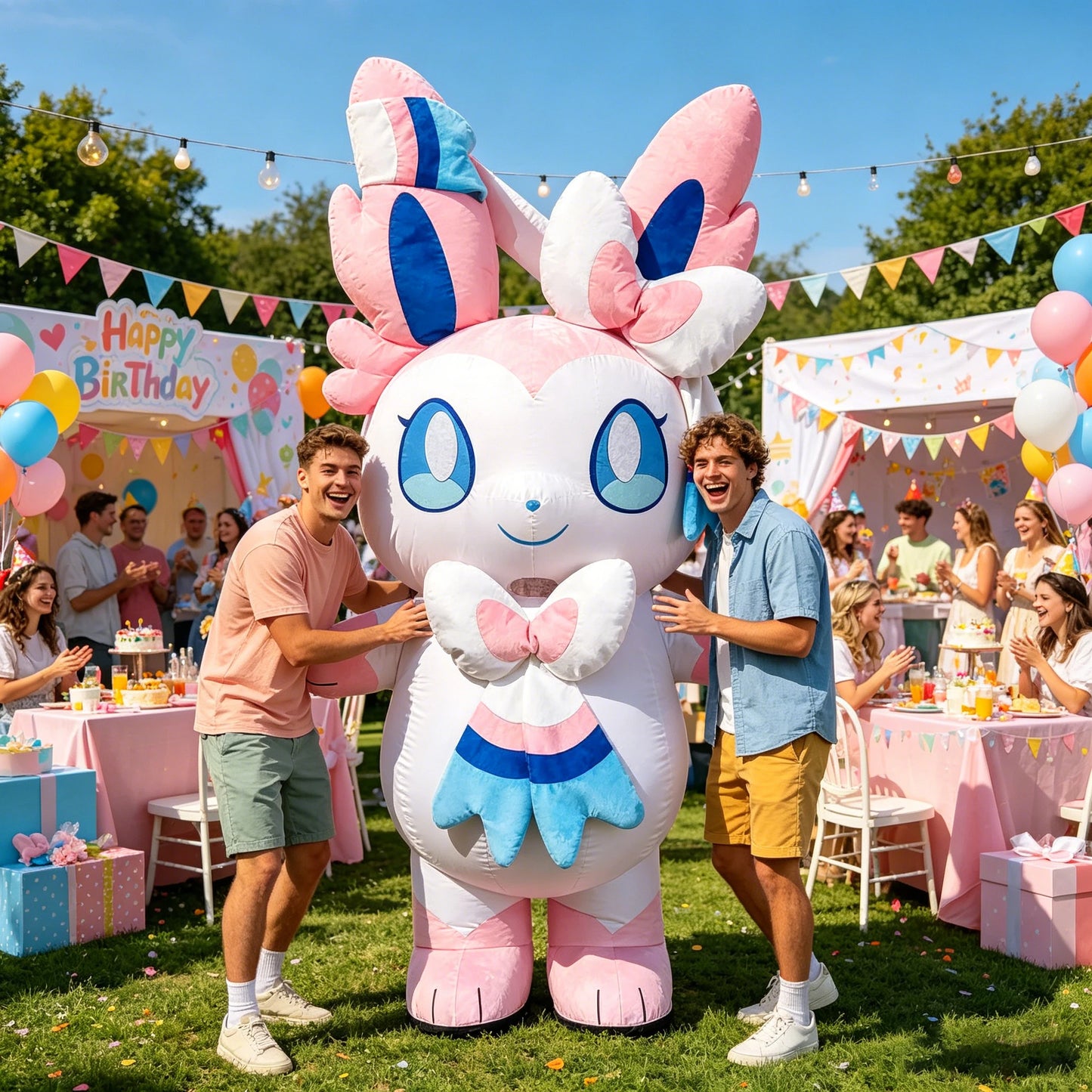 Inflatable Rabbit Costume For Adults Ideal Parade Party Accessory
