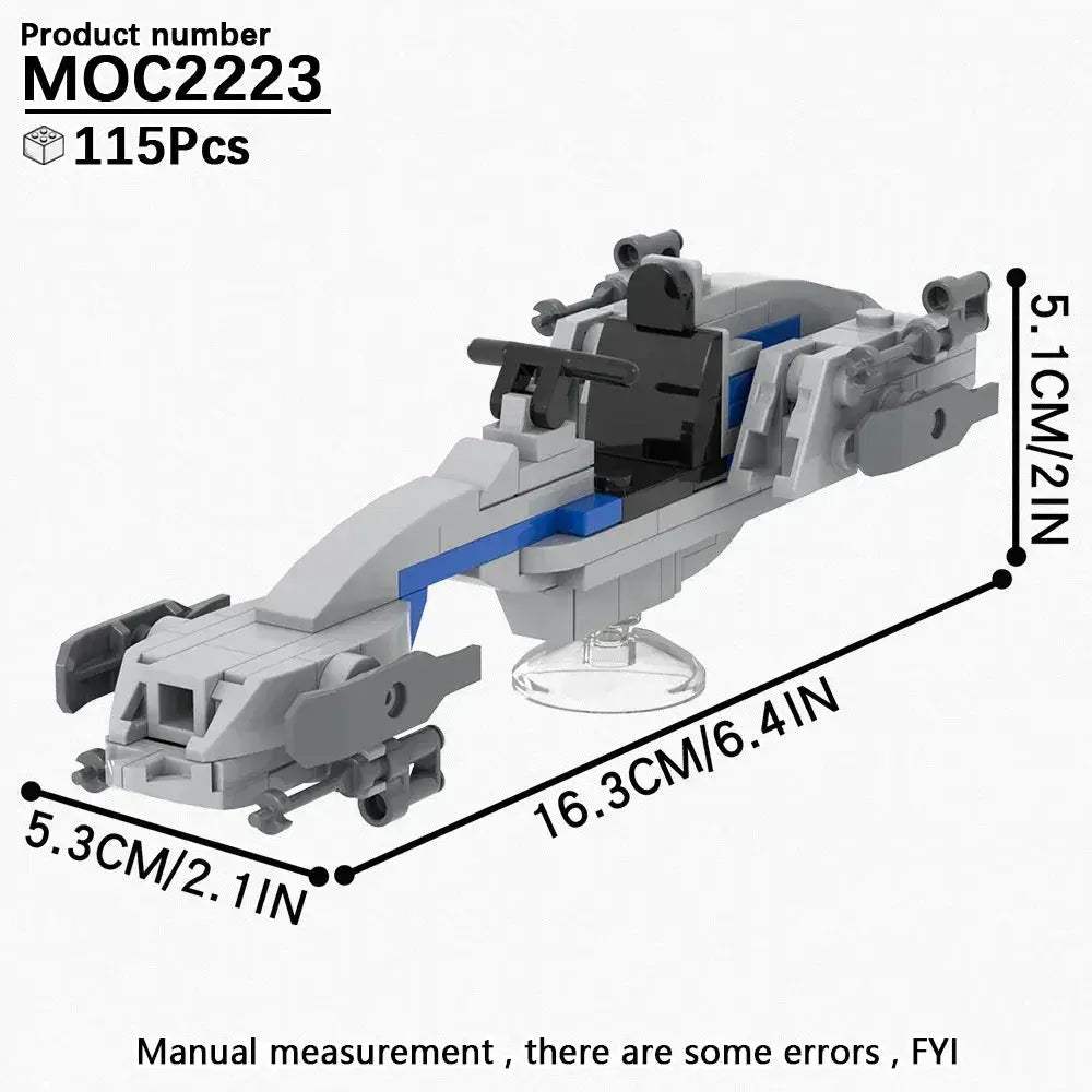 Most Complete Space Wars Speeder Bike Building Blocks Set - ToylandEU