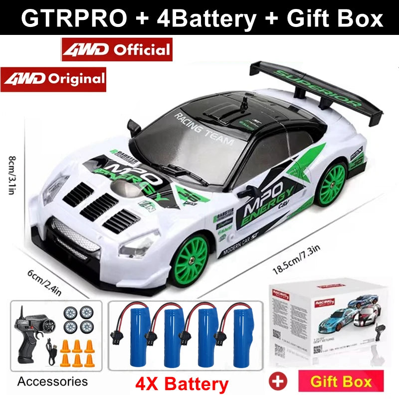 RC 4WD Remote Control Drift Car GTRPRO AE86PRO 1:24 Scale 4x4 Racing Truck - Perfect Gift for Kids and Adults