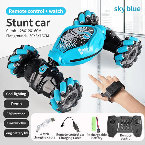 Gesture Controlled 4WD Stunt RC Car With LED Lights ToylandEU.com Toyland EU