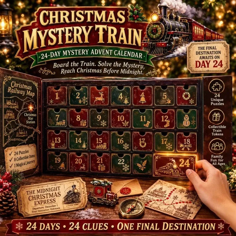 Advent Calendar | 24 Day Mystery Adventure | Escape Room Puzzle Game With 6 Themes | Family Holiday Activity