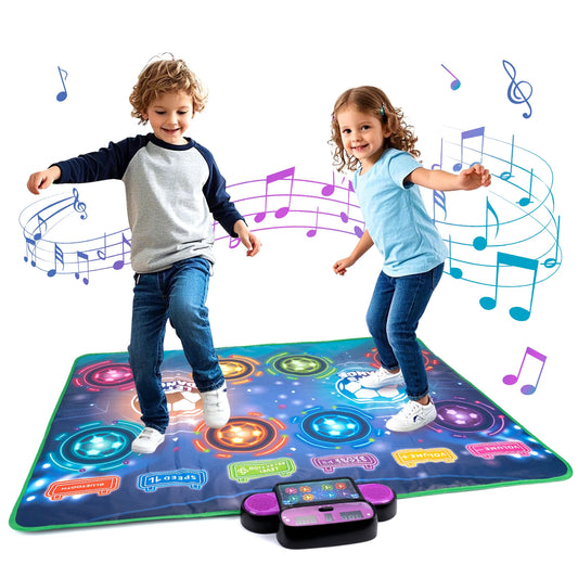 Kids Electronic Dance Mat Bluetooth Light Interactive Educational Toy
