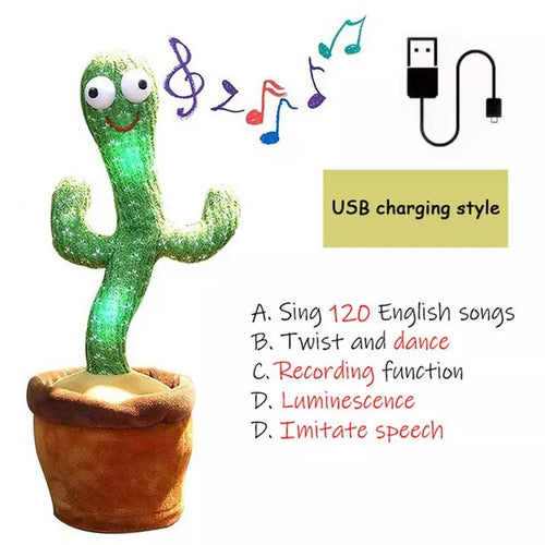 Singing and Dancing Electronic Plush Cactus Toy AliExpress Toyland EU