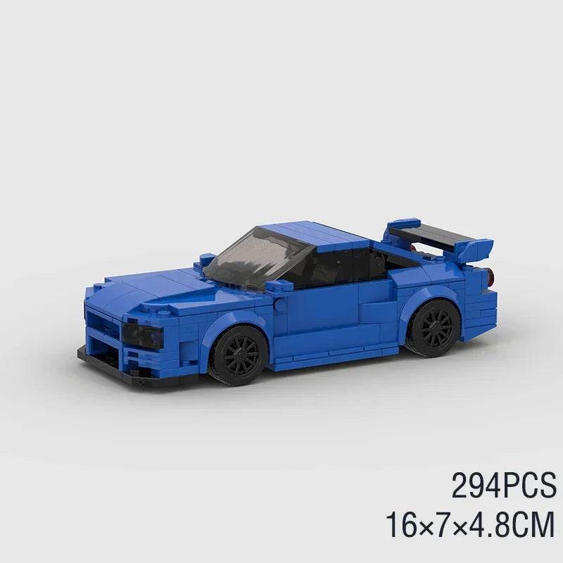 Moc Speed Champions AE86 Cars Racers Building Blocks Set - ToylandEU