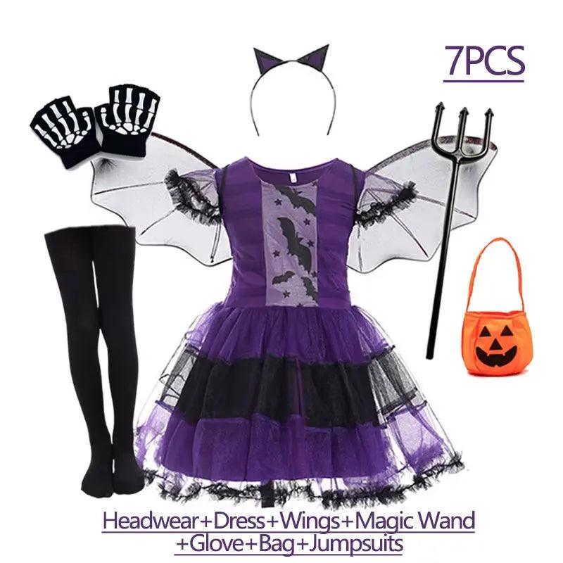 Girls Bat Dress | Purple Wings | Toylandeu™