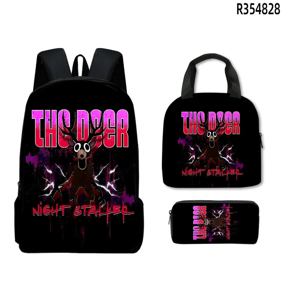 Backpack | 99 Nights In The Forest | Unisex Kids Cartoon School Bag