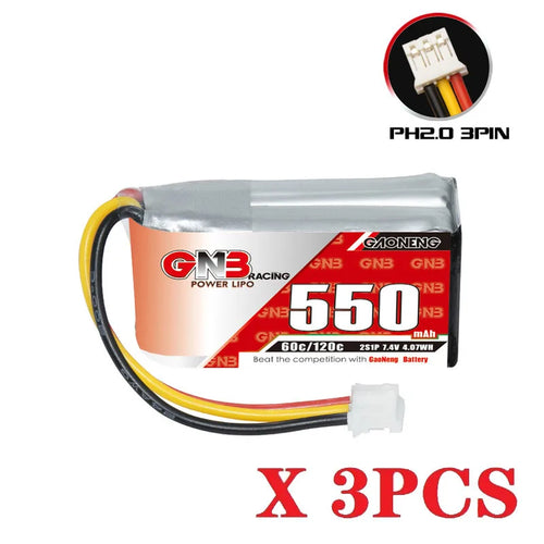 RC Racing Cars Battery 7.4v 550mAh 60c/120c Lipo Battery For RC ToylandEU.com Toyland EU