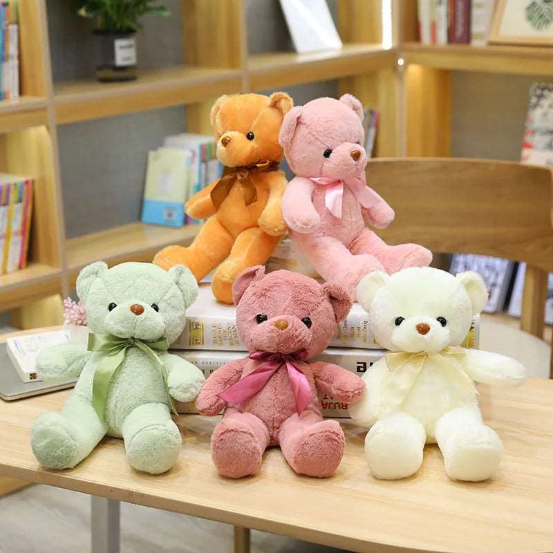 10 Colors 30cm Bow Bear Plush Toys Stuffed Teddy Bear Soft Bear - ToylandEU