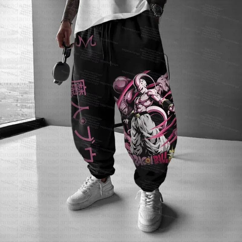 Sweatpants | Dragon Ball Goku Print Cotton Unisex | Loose Fit | S-XXL