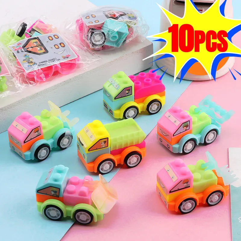 Kids Mini Assembly Building Blocks Engineering Car Toys - ToylandEU