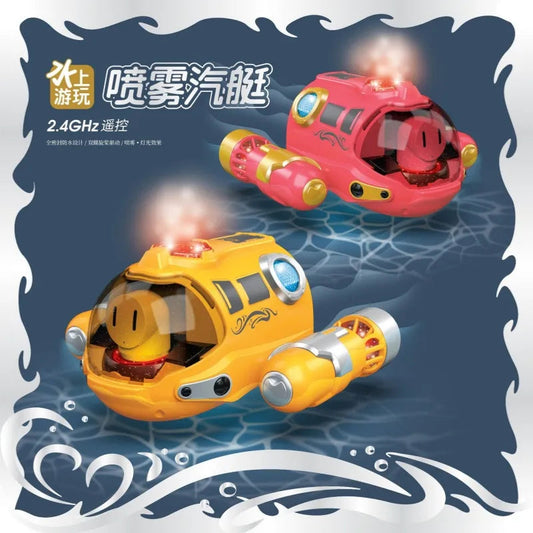 RC Spray Motorboat Double Propeller Remote Control Boat Pool Bathtub: Enhance Your Aquatic Adventure with this Sleek Boat - ToylandEU