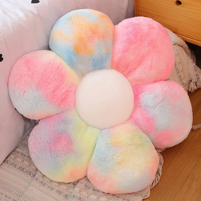 Plush Pillow | Kawaii Colorful Flower Design | PP Cotton Filling | 30/50/65 cm