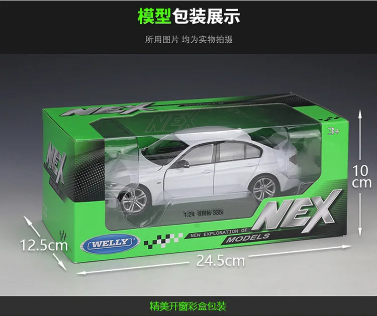 Diecast Car Model | BMW 335i 1:24 Scale | Welly Diecast | 19 cm