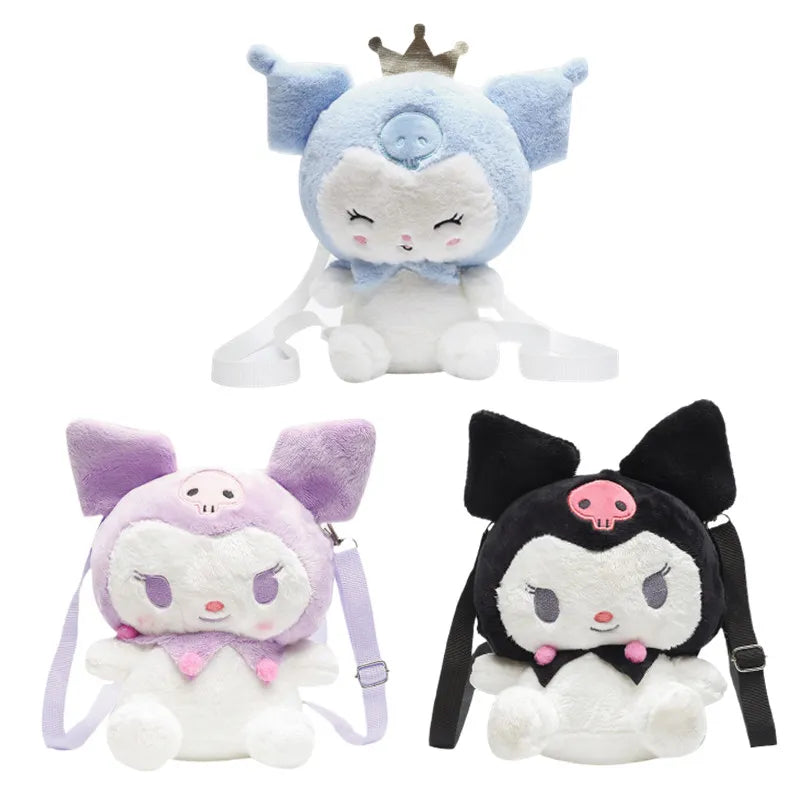 Kawaii  Anime Crown Kuromi Plush Bag Toy Cute Soft Stuffed - ToylandEU