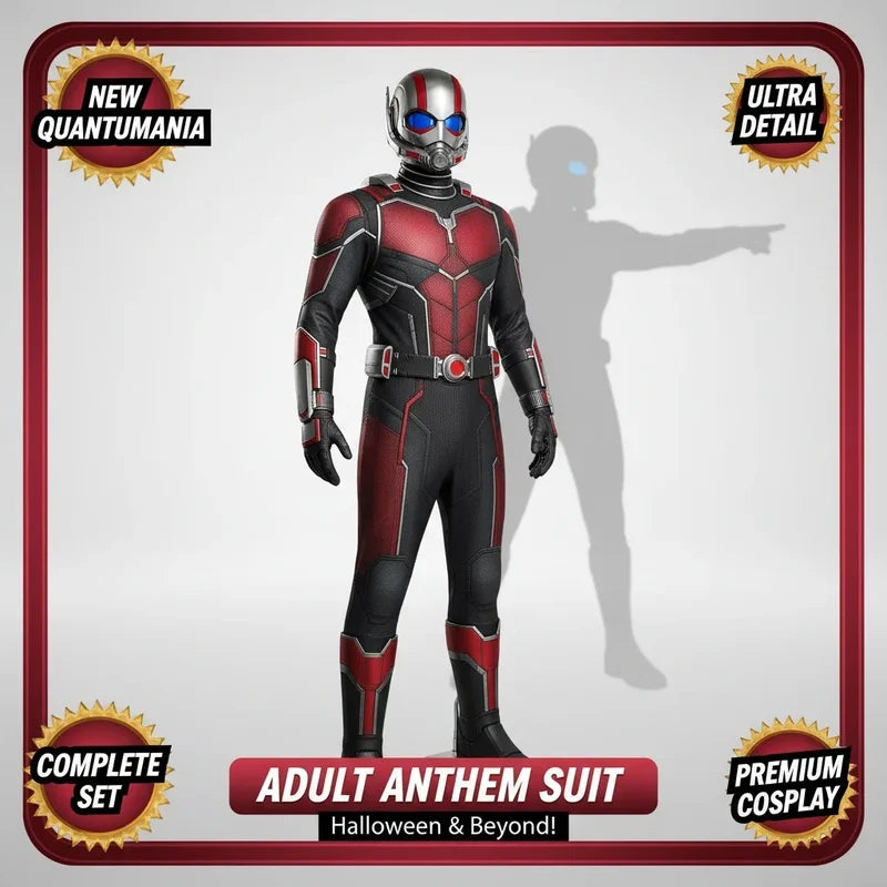 Ant Man Cosplay Costume | Full Body Zentai Suit | Helmet Mask | Adult Unisex