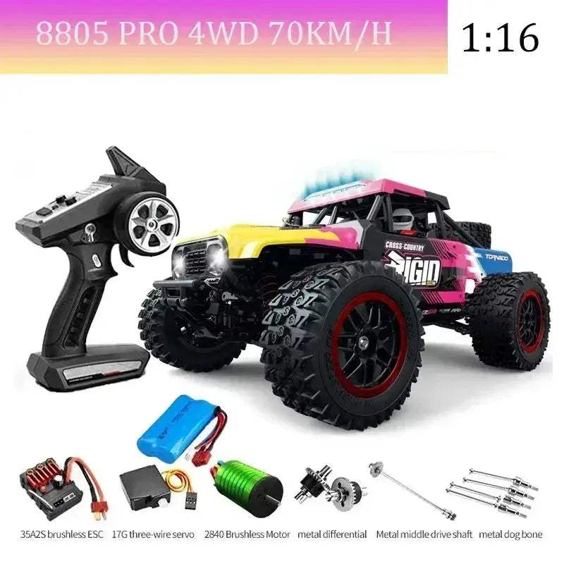High Speed RC Car With Brushless Motor And Led Lights - ToylandEU