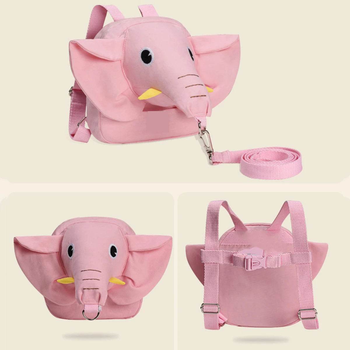 Secure Kids Backpack With Animal Design And Anti Loss Leash For Toddlers Aged 1 To 3 Years - ToylandEU