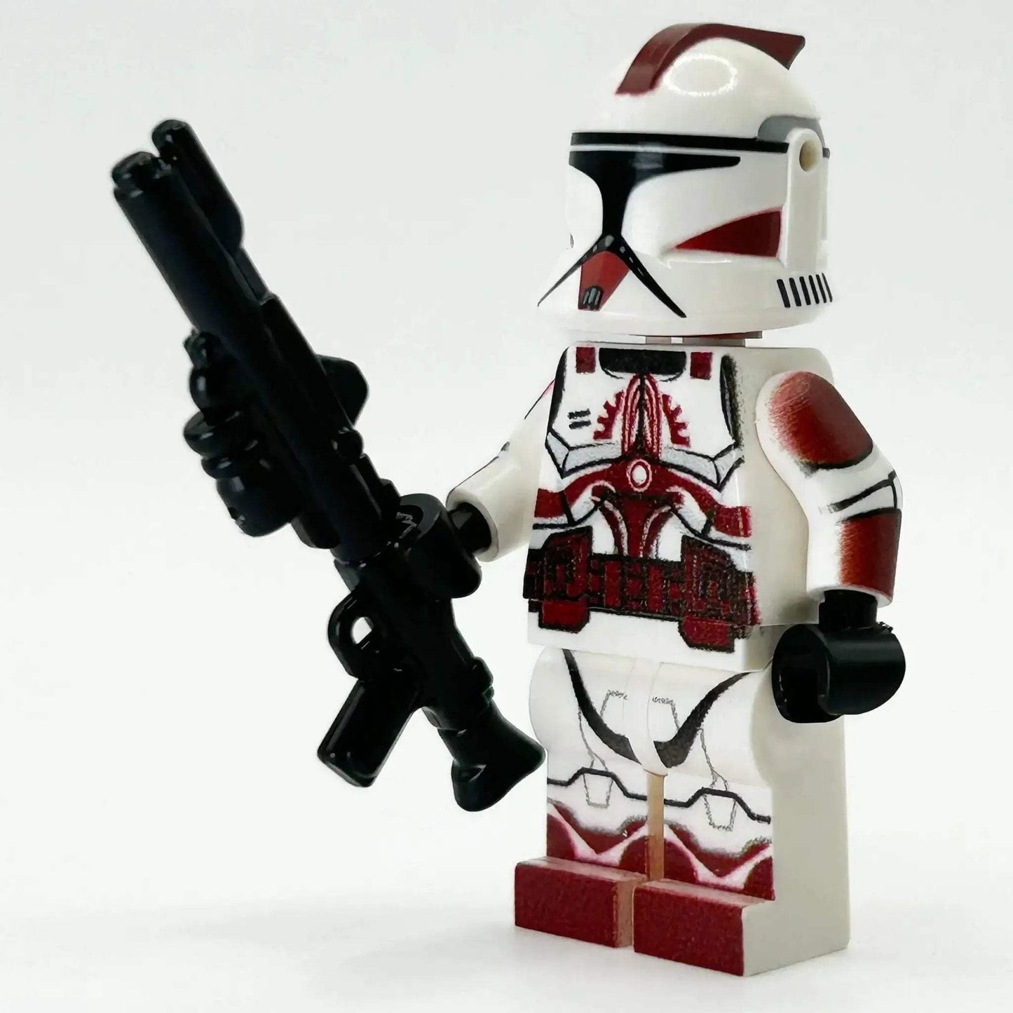 Custom LEGO Clone Trooper Phase 1 Figure With DC15 Blaster, White Armor, Authentic LEGO Parts - ToylandEU