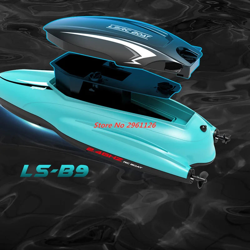 RC 25KM/H Waterproof Rechargeable Electric Remote Control Speedboat - 100M Range, 30 Min Flight Time, Ideal Summer Water Toy for Ages 14+