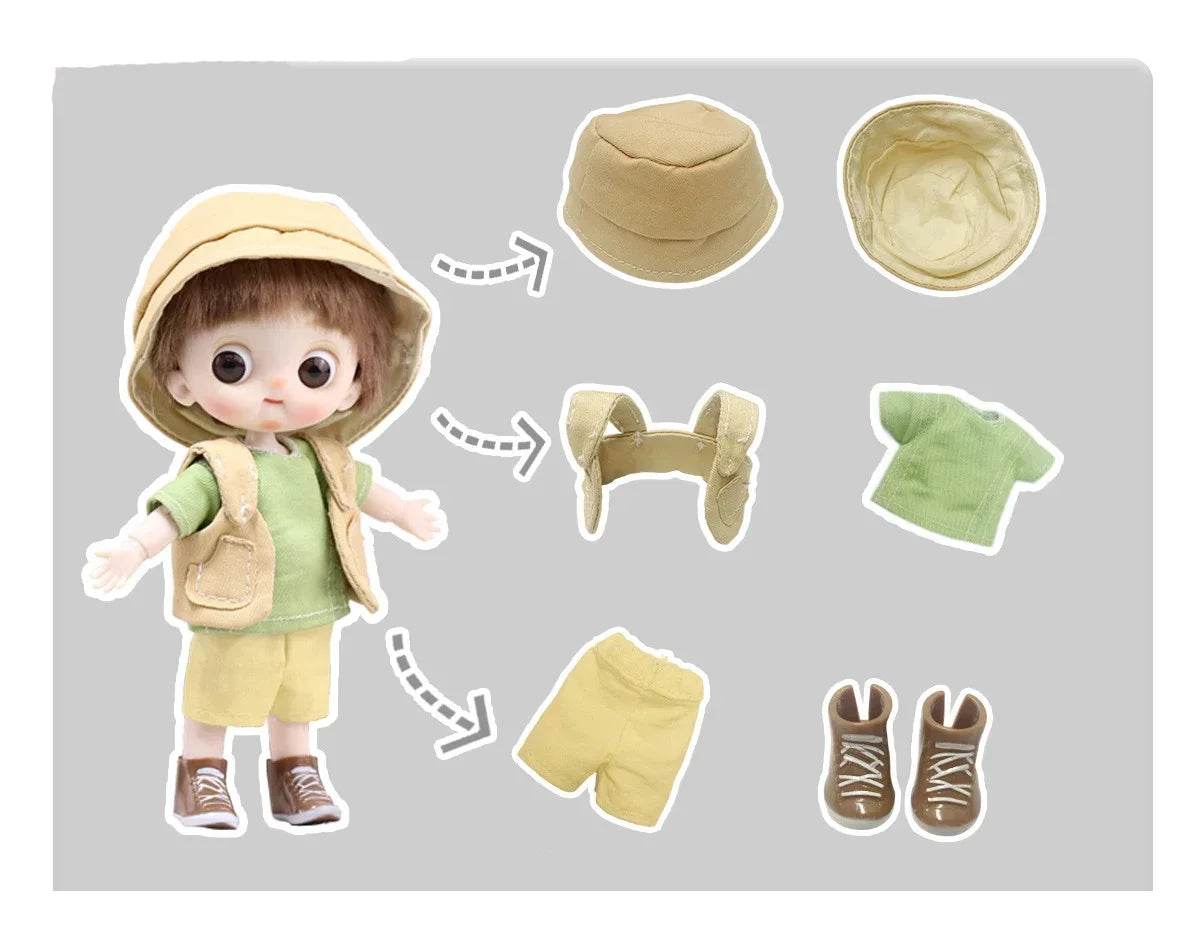 Ob11 Bjd Doll Boy Pig Face Piggy Ball-jointed Mini Doll Gift - ToylandEU