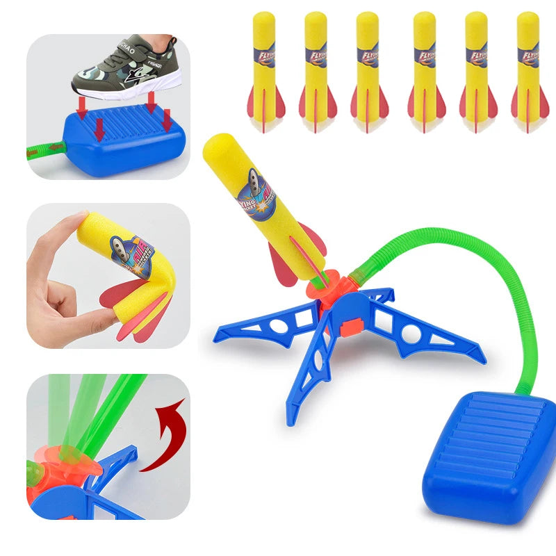 Kid Air Rocket Foot Launcher Toy - Educational Outdoor Game for Children - ToylandEU