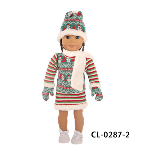 American Girl Doll Christmas Outfit - 18 Inch Doll Clothes Suit ToylandEU.com Toyland EU