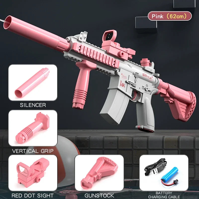 Electric Water Gun | Full Auto | LED Lighting | M416 Pistol