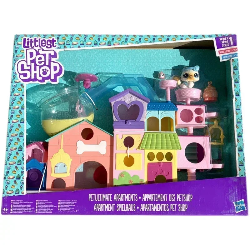 Littlest Petshop Playset | Mini Animal Figures | 2 Cm Size | Kids Toy