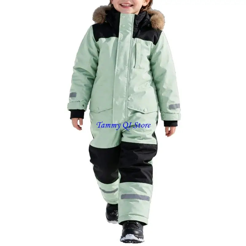 Kids Ski Suit | Waterproof Windproof | Warm Lining Detail | Boys Girls