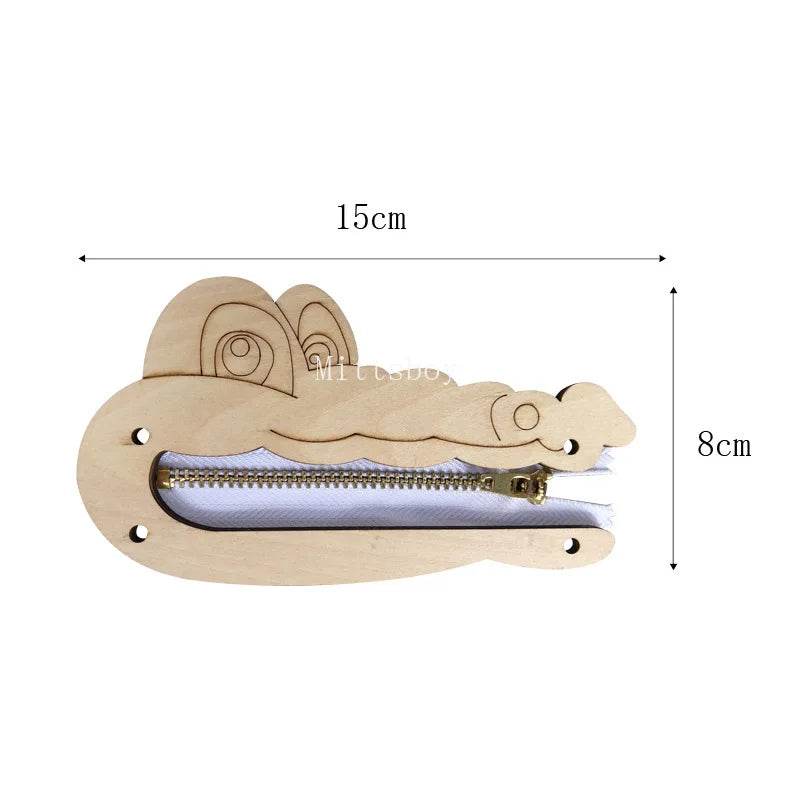 Montessori Busy Board DIY Wooden Accessories Educational Toy for Children with Castle Bulldozer Helicopter and Early Learning Activities - ToylandEU