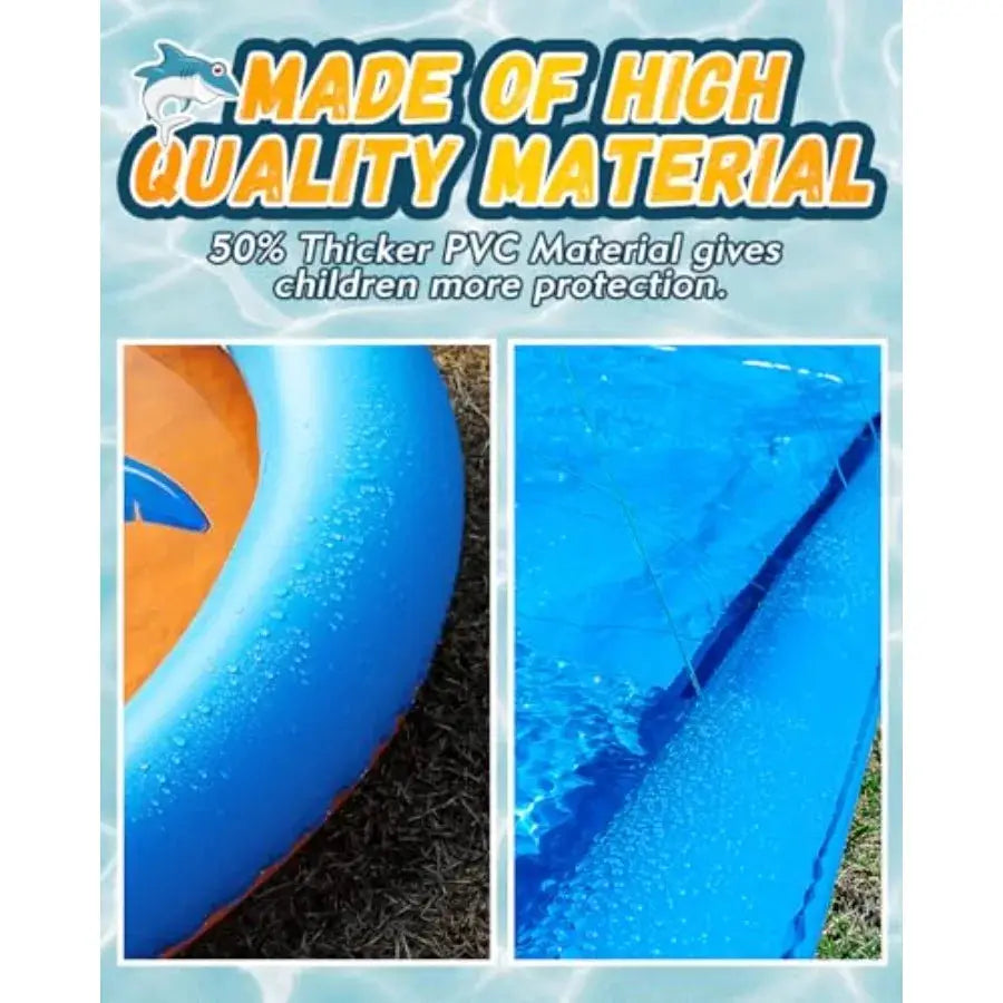 Slip and Water Slide 32FT Lawn Slip n WaterSlide for Adults Backyard Summer Outdoor Water Toys with Sprinkler 2 Inflatable Body - ToylandEU